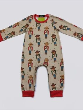 Cowboy Nutcracker Boy Romper 6-12 month